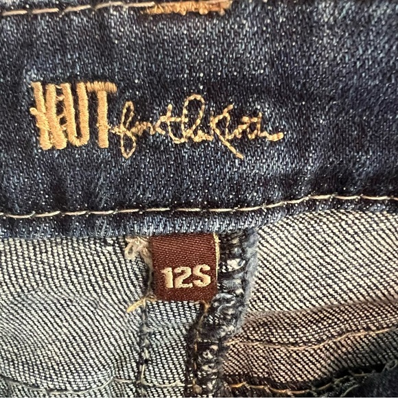 Kut Womens Natalie High Rise Bootcut Jeans Short Sz 12 Flap Pocket Retro Western - Picture 8 of 13